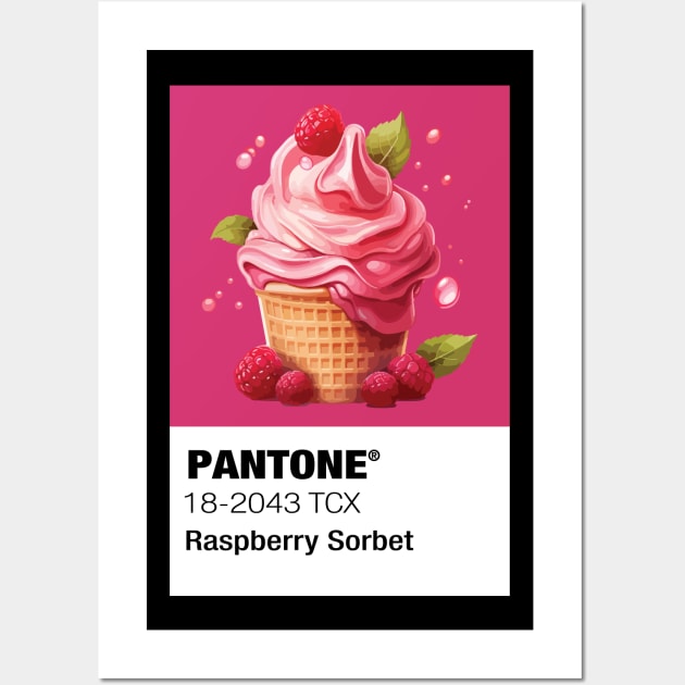 Raspberry Sorbet Wall Art by vectrus